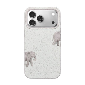 Biologisch abbaubare Handyhülle iPhone 18 Pro Max / 17 Pro Max Ele Fant — kompostierbar — Vorderseite