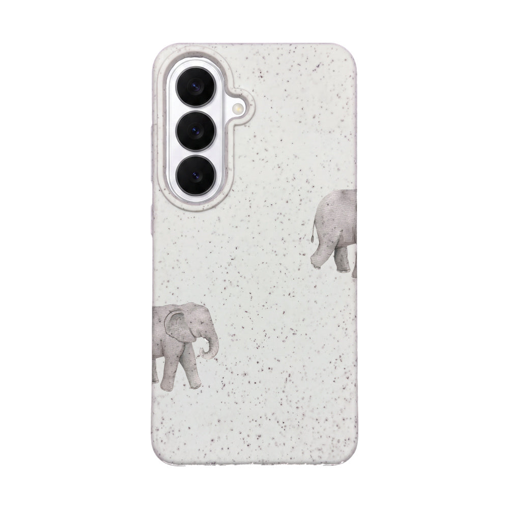 Biologisch abbaubare Handyhülle Samsung S26 Ele Fant — kompostierbar — Vorderseite