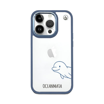 iPhone 14 pro max hoesje - Dolfijn - "Finni" - duurzaam
