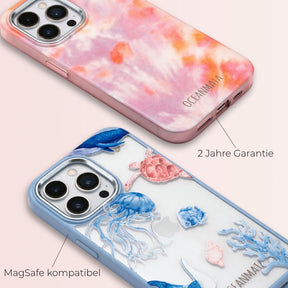 Biologisch abbaubare Handyhülle iPhone 14 pro max Orcafamily — kompostierbar — Garantie & MagSafe-Kompatibilität