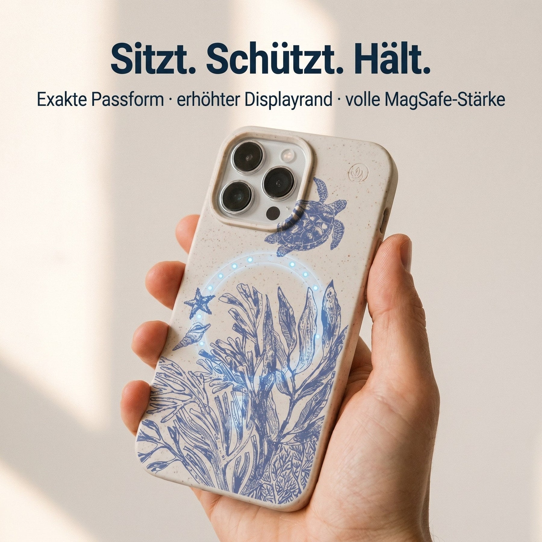 Biologisch abbaubare Handyhülle iPhone 17 Turtleandfriends — kompostierbar — Passform & MagSafe