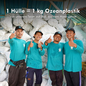 Nachhaltige Handyhülle iPhone 17 Air Simsaladent aus Ocean Plastic — Mission: 1 Hülle = 1 kg Ozeanplastik