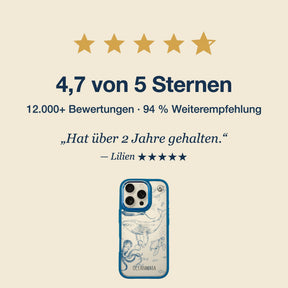 Nachhaltige Handyhülle iPhone 17 pro Simsaladent aus Ocean Plastic — Bewertungen