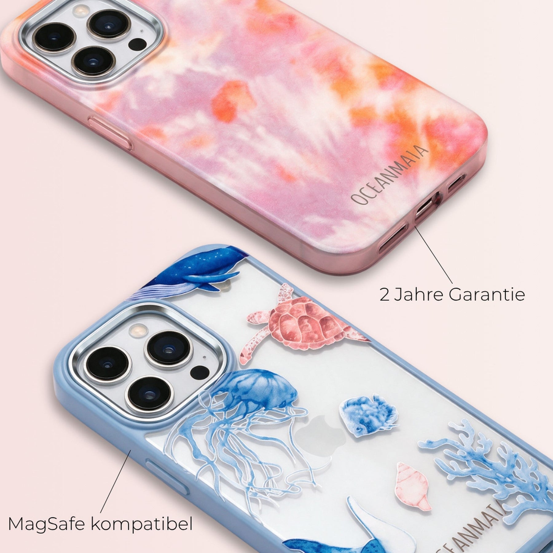 Nachhaltige Handyhülle Samsung S26 Ultra Coralblue aus Ocean Plastic — Garantie & MagSafe-Kompatibilität