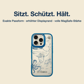 Nachhaltige Handyhülle iPhone 17 Air Forgetmenot aus Ocean Plastic — Passform & MagSafe