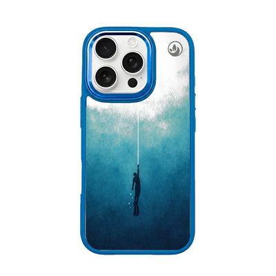 iPhone 16 pro case - Freedive blue - "Freedive" - ​​sustainable