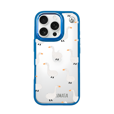iPhone 16 Pro Case - goose blue - "Goose Fella" - sustainable