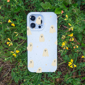 iPhone 16 pro Hülle - Geist weiß - "LittleGhost" - nachhaltig