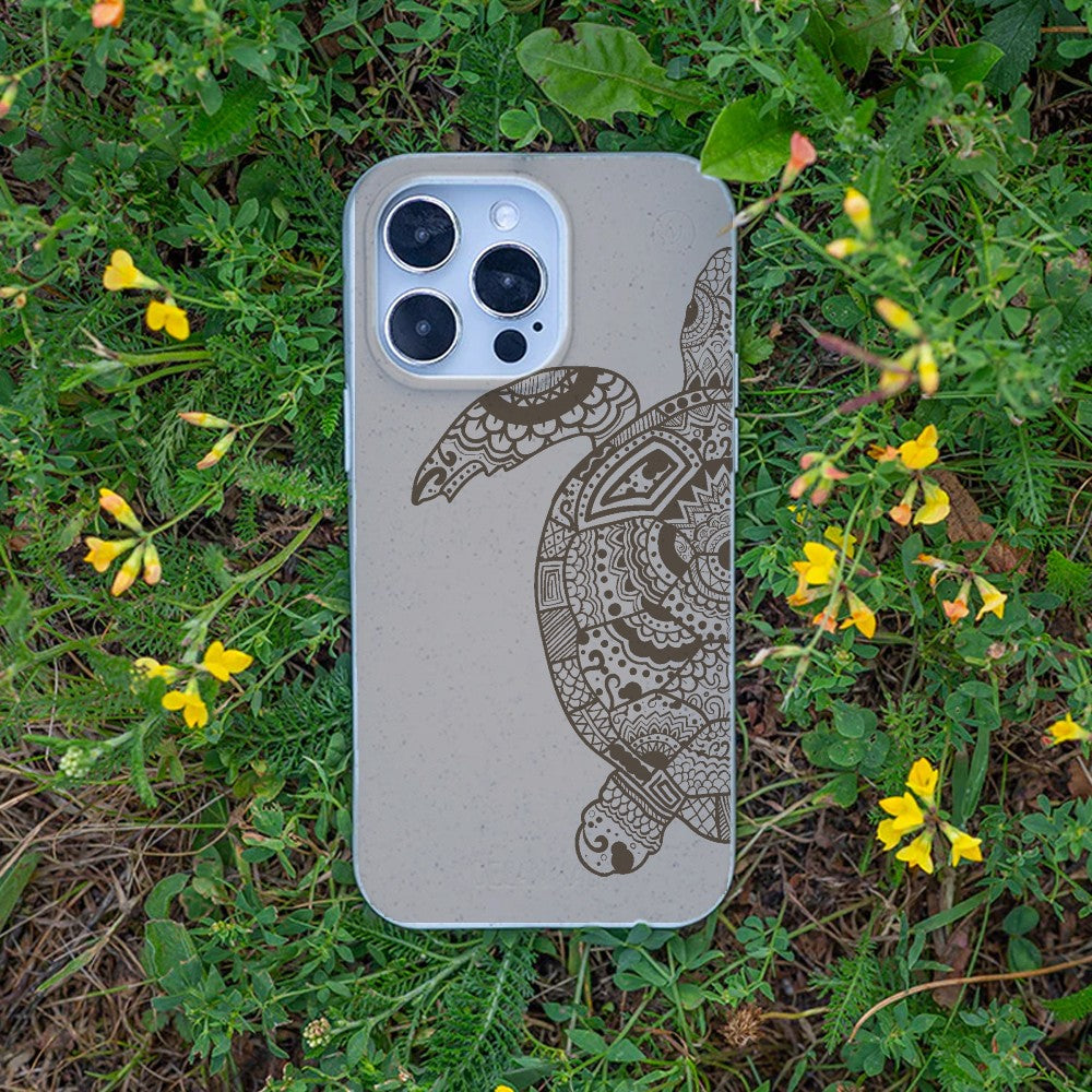 Biologisch abbaubare Handyhülle iPhone 13 Greenturtle — kompostierbar — Bonus