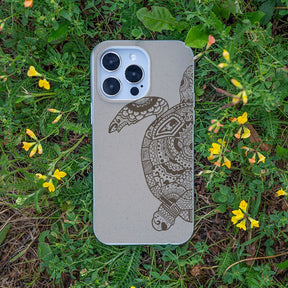 Biologisch abbaubare Handyhülle iPhone 13 Greenturtle — kompostierbar — Bonus