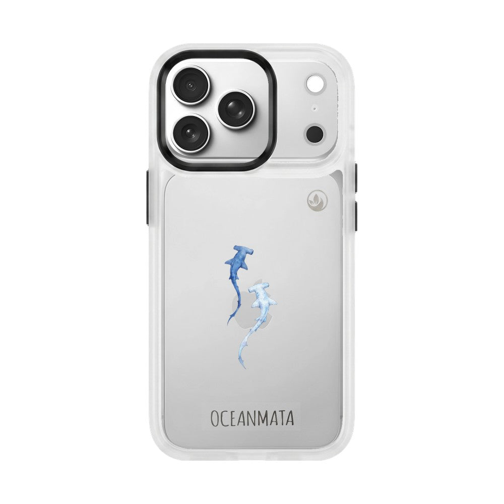 iPhone 18 Pro Max / 17 Pro Max Hülle - hai blau - "Hammerhead" - nachhaltig