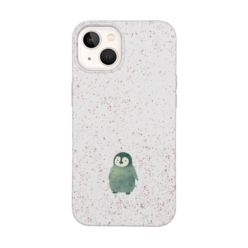 Biologisch abbaubare Handyhülle iPhone 13 Happypinguin — kompostierbar — Vorderseite