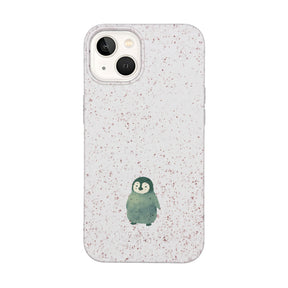 Biologisch abbaubare Handyhülle iPhone 13 Happypinguin — kompostierbar — Vorderseite