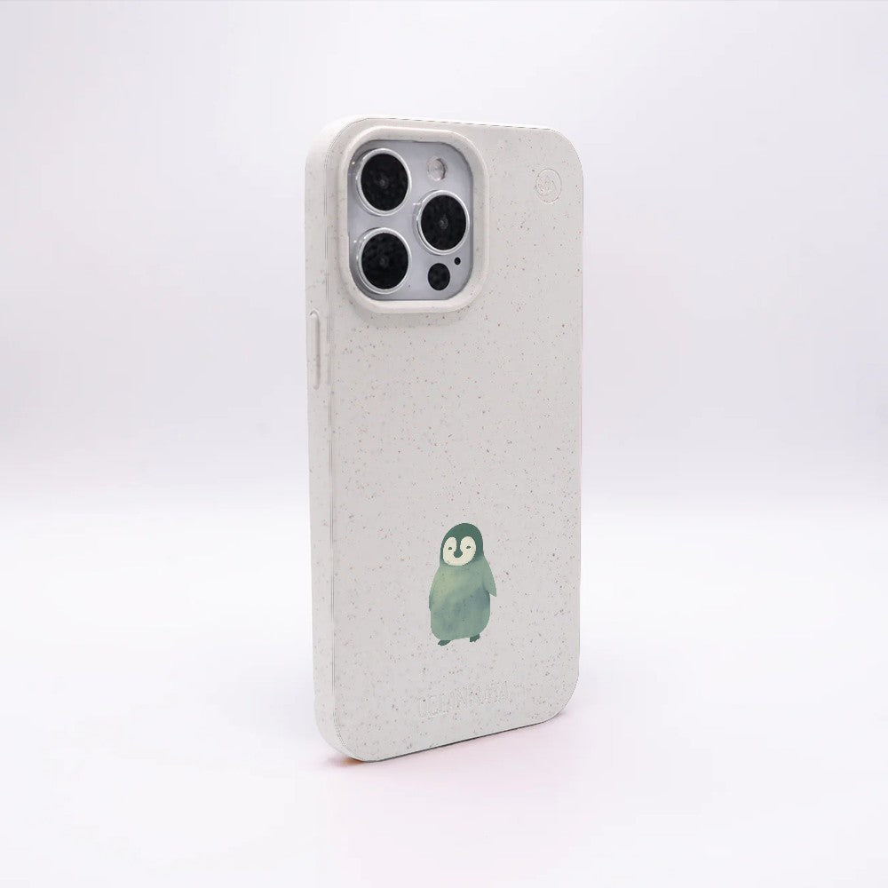 iPhone 14 Pro Max Case - Penguin white - "HappyPenguin" - sustainable