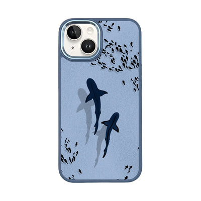 iPhone 14 Case - Shark Blue - "Into the blue" sustainable