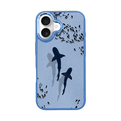 iPhone 16 Case - Shark Blue - "Into the blue" sustainable
