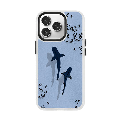 iPhone 17 pro case - Shark blue - "Into the blue" sustainable