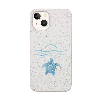 iPhone 13 mini Case - white - "Into the Sun" - sustainable