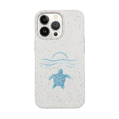 iPhone 13 Pro Case - White - "Into the Sun" - Sustainable