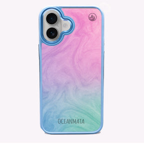 iPhone 16 hoesje - "Gekleurd marmer" duurzaam