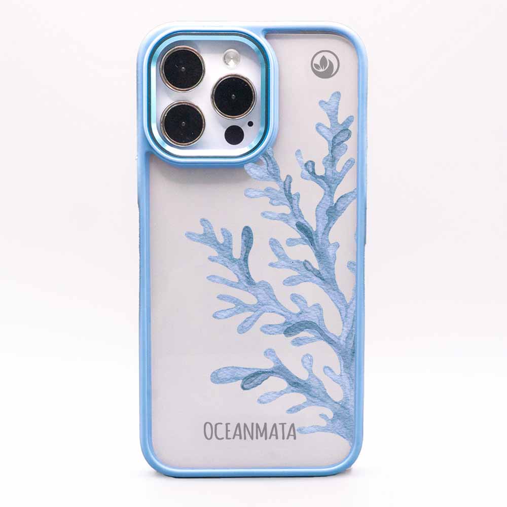 iPhone 15 pro max Hülle - Coral blau - "CoralBlue" - nachhaltig