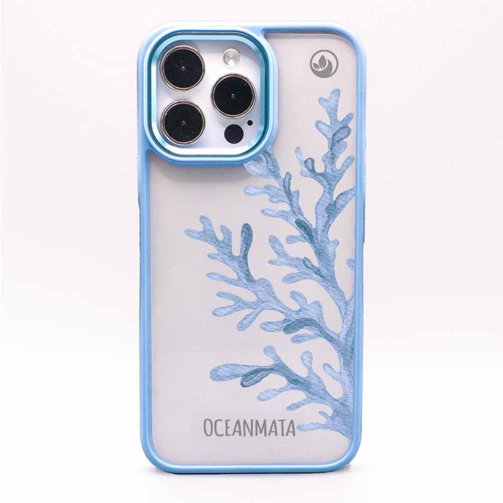 iPhone 15 pro max Hülle - Coral blau - "CoralBlue" - nachhaltig