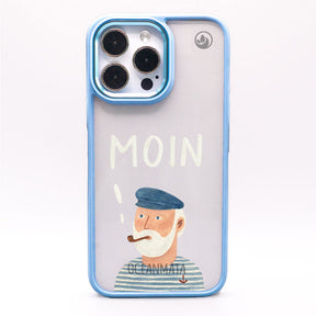 iPhone 16 pro Hülle - Moin blau - "Ostfriese" - nachhaltig