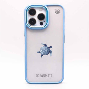 iPhone 14 Hülle - Turtle blau - "Shellie" - nachhaltig