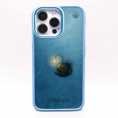 iPhone 16 Pro Max Case - Anglerfish Blue - "Sour" - Sustainable
