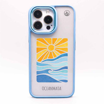 iPhone 16 Pro Case - Sea Blue - "Sun&Sea" - Sustainable