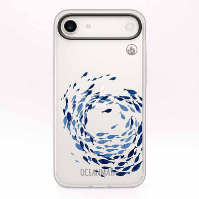 iPhone 17 Air Hülle - Schwarm blau - "Swarmin" - nachhaltig