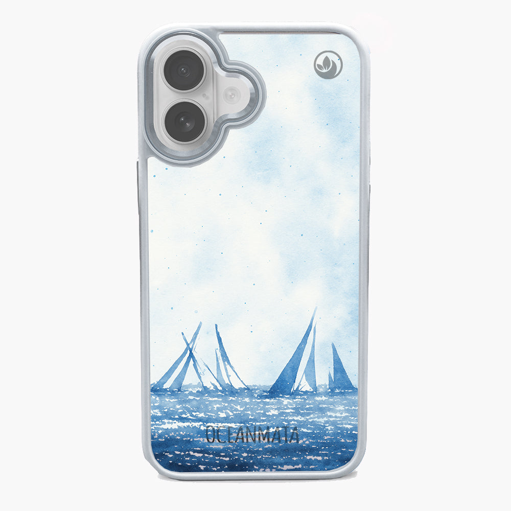 iPhone 17 Hülle - segeln blau - "BlueHorizon" - nachhaltig