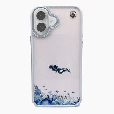 iPhone 17 Hülle - Taucher blau - "DeepDive" - nachhaltig