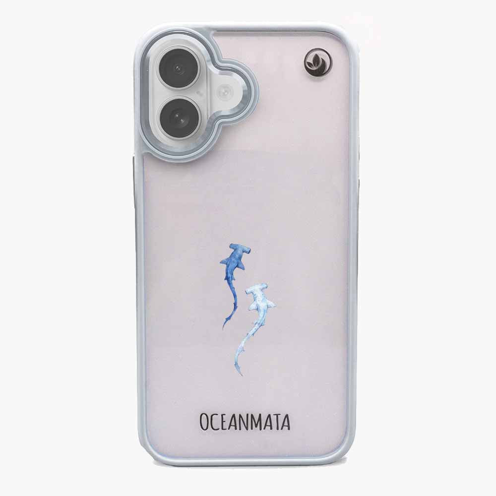 iPhone 17 Hülle - hai blau - "Hammerhead" - nachhaltig