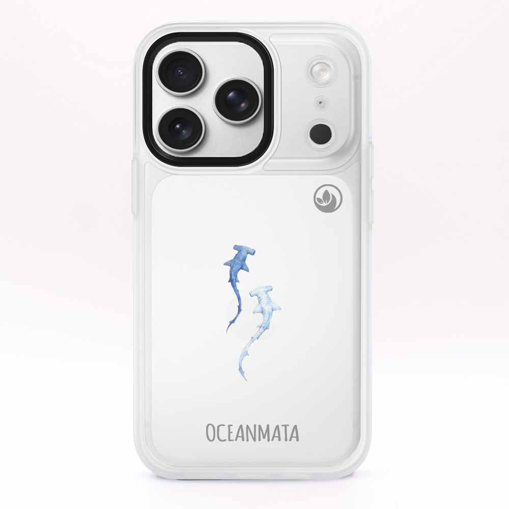 iPhone 17 pro Hülle - hai blau - "Hammerhead" - nachhaltig