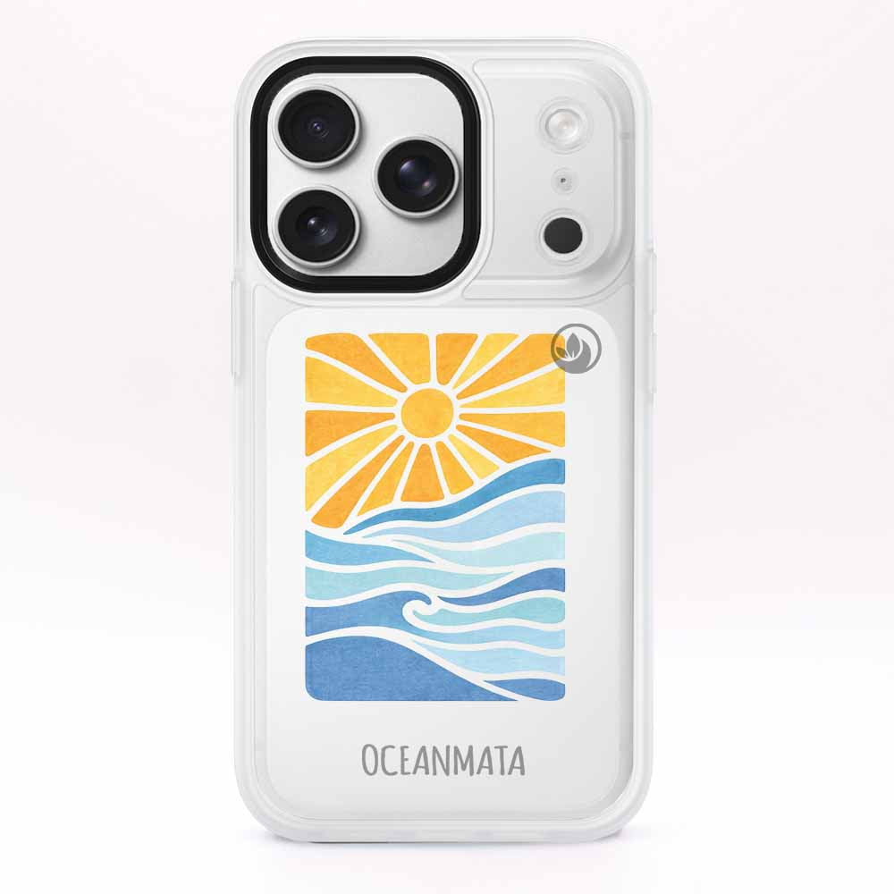 iPhone 17 pro max Hülle - Meer blau - "Sun&Sea" - nachhaltig