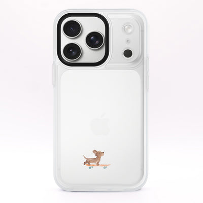 iPhone 17 Pro Case - Skater Dog Blue - "SkaterBoi" - sustainable