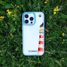 Samsung S24 Ultra Hülle - Leuchtturm blau - "Lighthouse" - nachhaltig