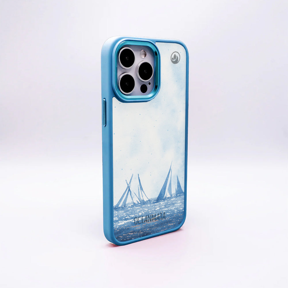 Samsung S25 Hülle - segeln blau - "BlueHorizon" - nachhaltig