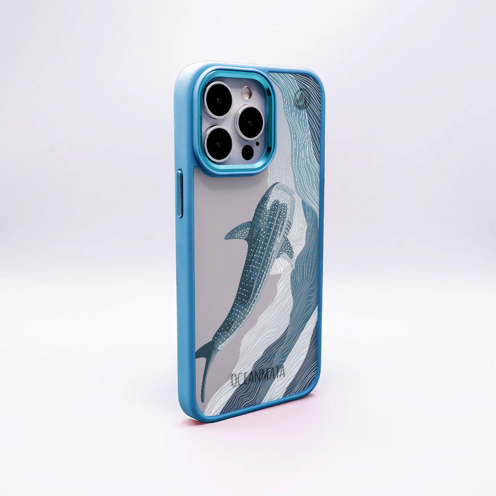 iPhone 17 pro max Hülle - Walhai blau - "DeepWater" - nachhaltig