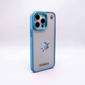 iPhone 14 Hülle - Turtle blau - "Shellie" - nachhaltig