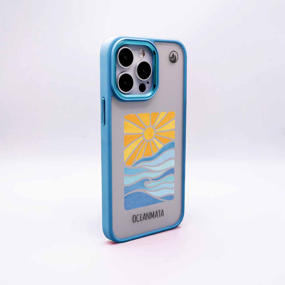iPhone 15 pro Hülle - Meer blau - "Sun&Sea" - nachhaltig
