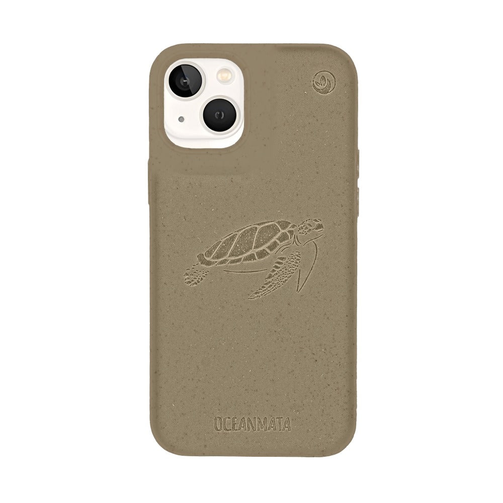 iPhone 13 mini case - green - "TURTLE" - sustainable