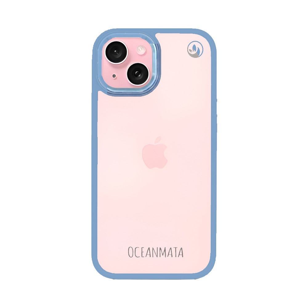 iPhone 15 case - transparent ocean blue - sustainable