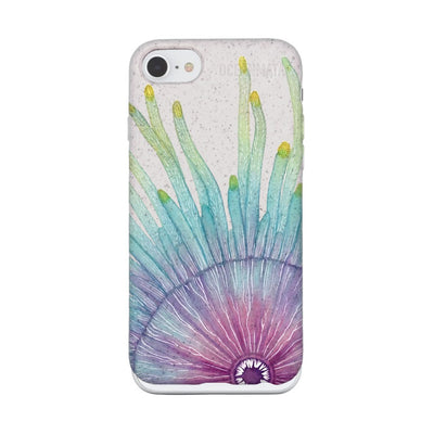iPhone SE/7/8 Case - white - "jellybutton" - sustainable