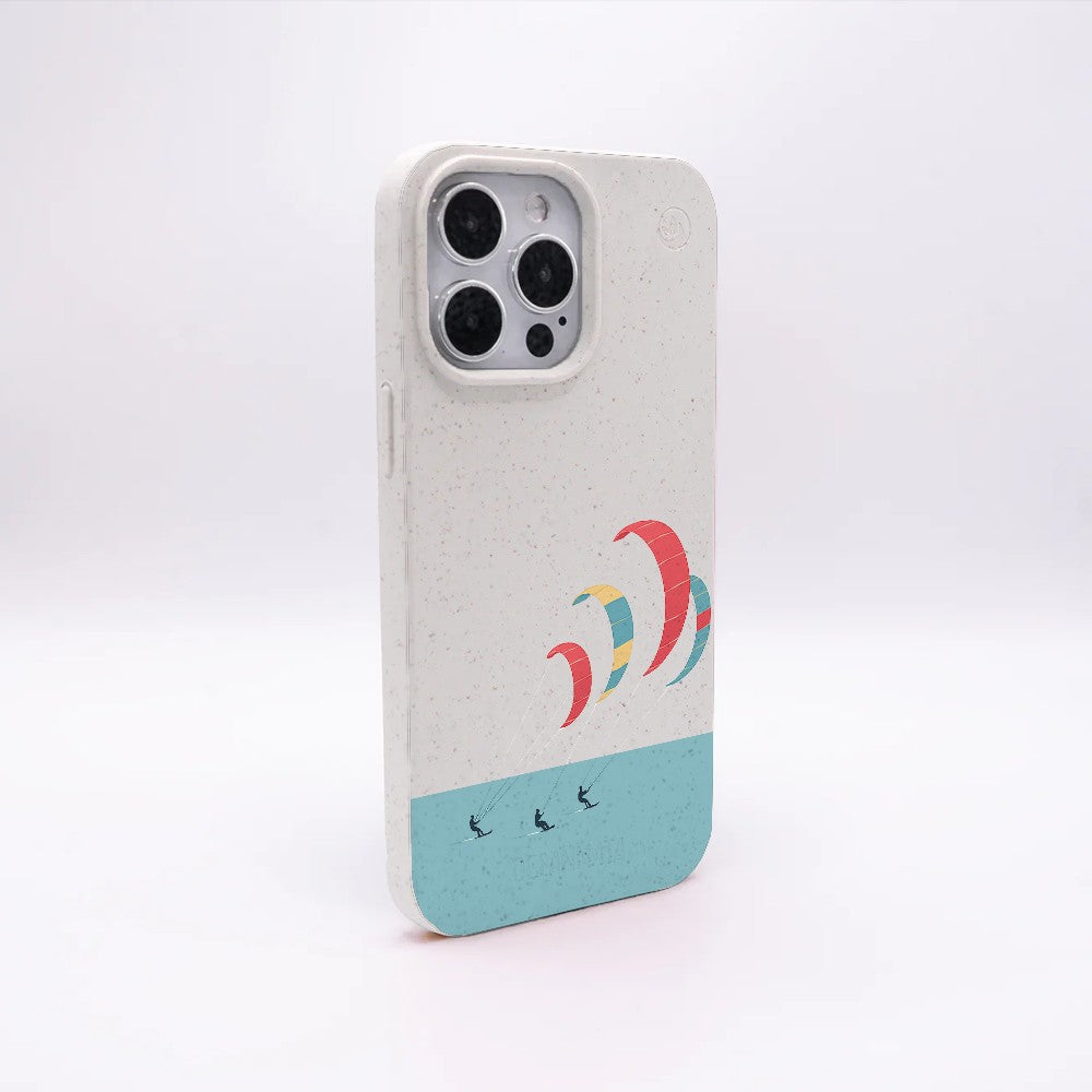 iPhone 13 Case - Kite white - "Kitesurf" - sustainable