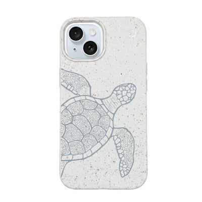 iPhone 15 Hülle - Schildkröte bunt - "Kura-Kura" - nachhaltig