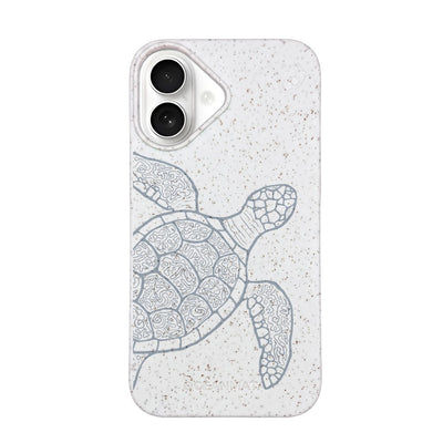 iPhone 16 Hülle - Schildkröte bunt - "Kura-Kura" - nachhaltig