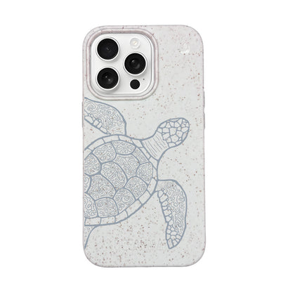 iPhone 16 pro Hülle - Schildkröte bunt - "Kura-Kura" - nachhaltig