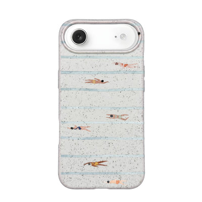 iPhone 17 Air Case - Swimming White - "lapflow" - sustainable